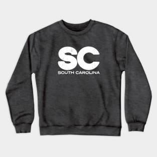 SC South Carolina Vintage State Typography Crewneck Sweatshirt